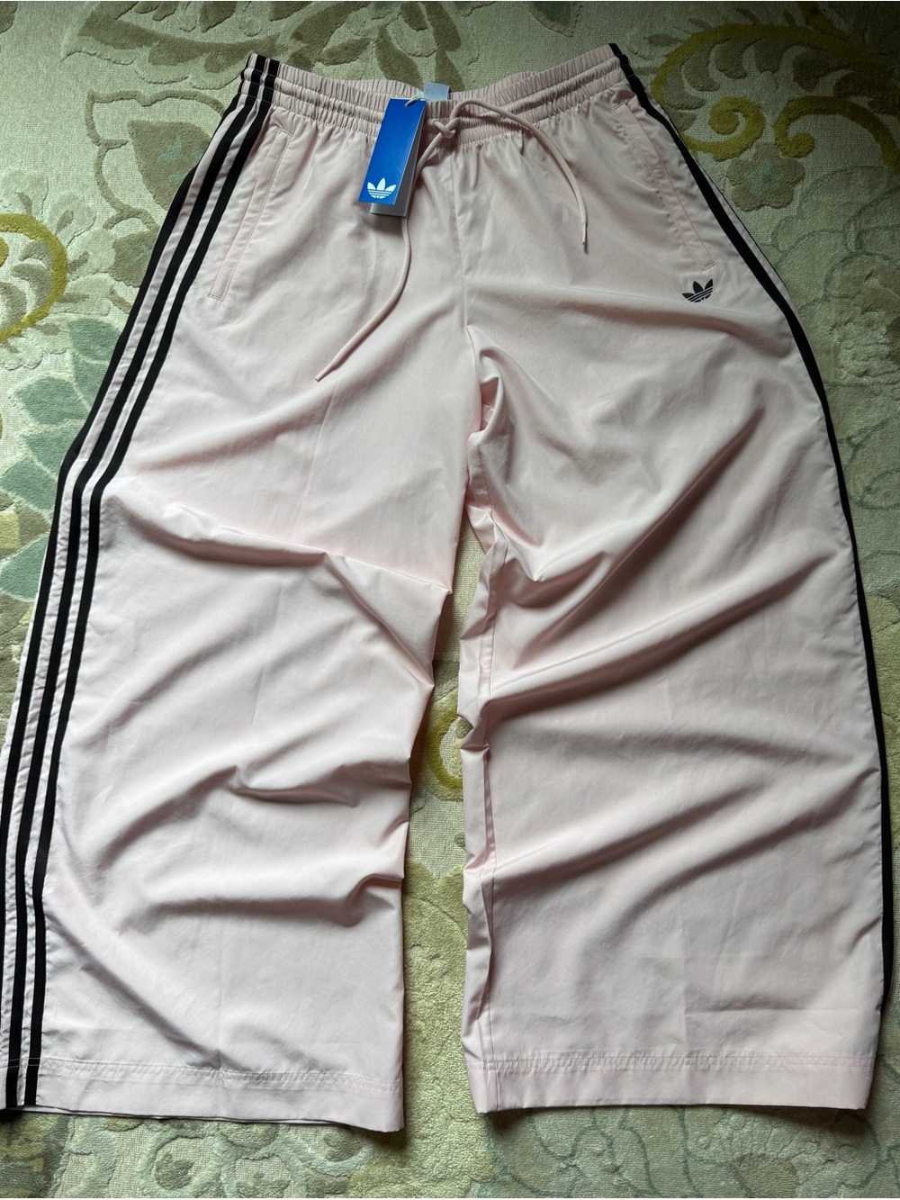 Adidas [M] Firebird Adilenium Wide Leg Track Pants Sandy Pink/Brown KV5300 - Picture 2 of 8
